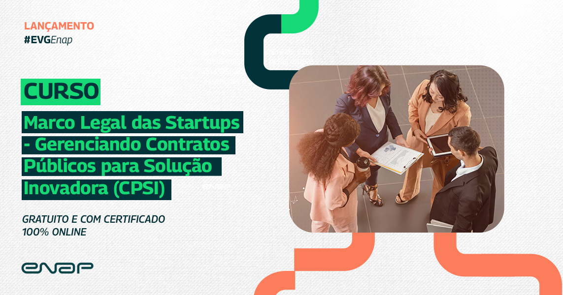 Enap lança curso on-line e gratuito sobre gestão de contratos públicos para solução inovadora