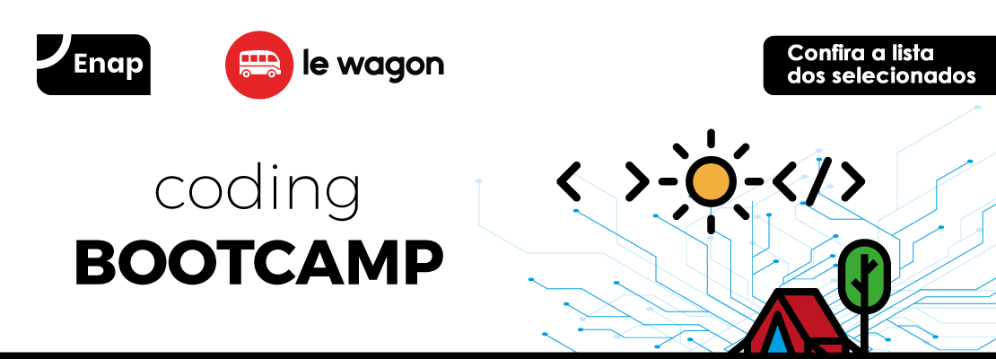 Enap divulga a lista de selecionados para Bootcamp; aulas começam em 10 de agosto