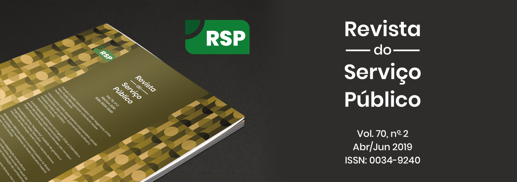 Enap lança segunda Revista do Serviço Público de 2019