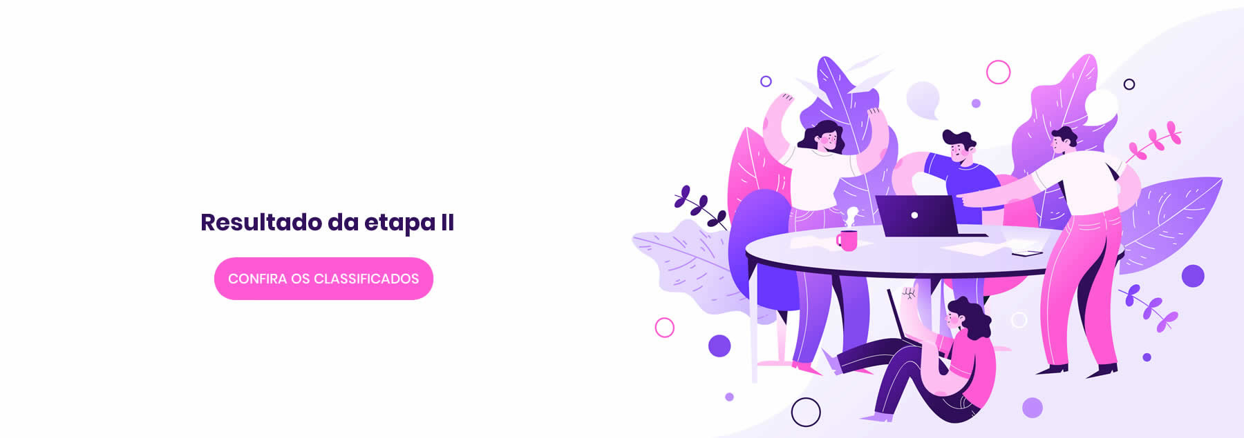 Resultado da etapa II da seleção para o curso Dominando a Gestão de Projetos