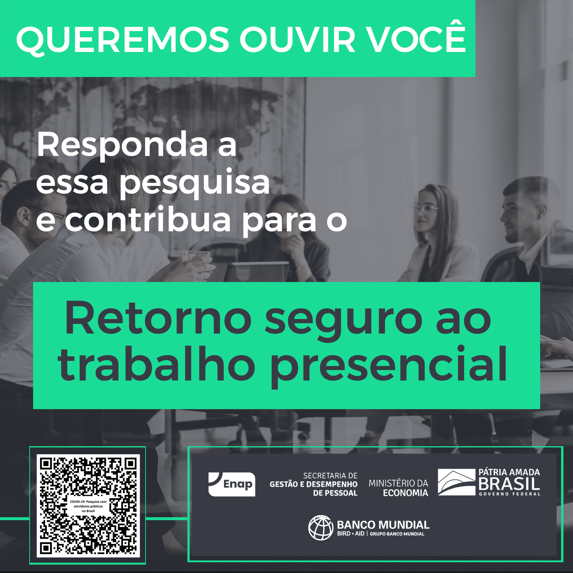 Enap realiza pesquisa sobre a realidade na volta ao trabalho