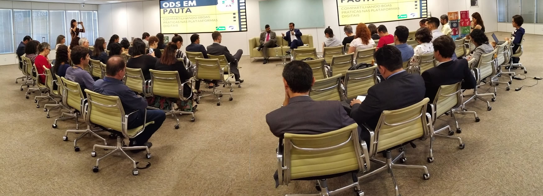 Seminário em Brasília discute o compartilhamento de boas práticas dos ODS nas plataformas digitais 
