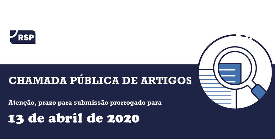 Prorrogado o prazo para submissão de artigos para edição especial da RSP