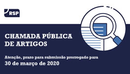 Prorrogado o prazo para submissão de artigos para edição especial da RSP