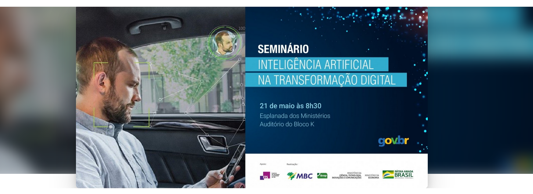 Inscrições abertas para o Seminário Inteligência Artificial na Transformação Digital