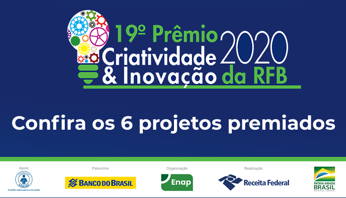 Receita Federal premia seis projetos no 19º Prêmio Inovação e Criatividade