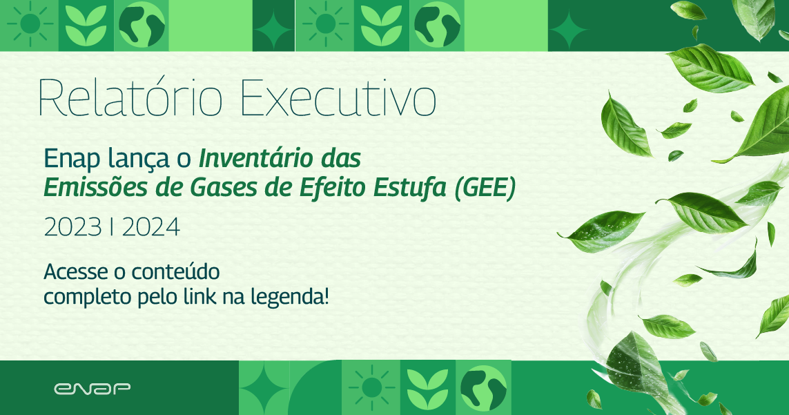 Enap lança o seu primeiro inventário das emissões de gases de efeito estufa